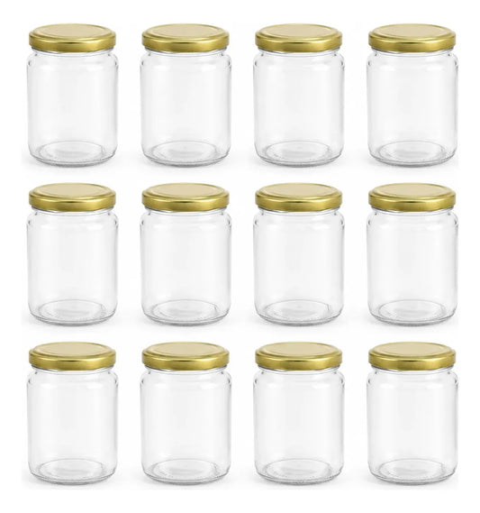 Pack De 12 Frasco Envase De Vidrio Conservero 240ml