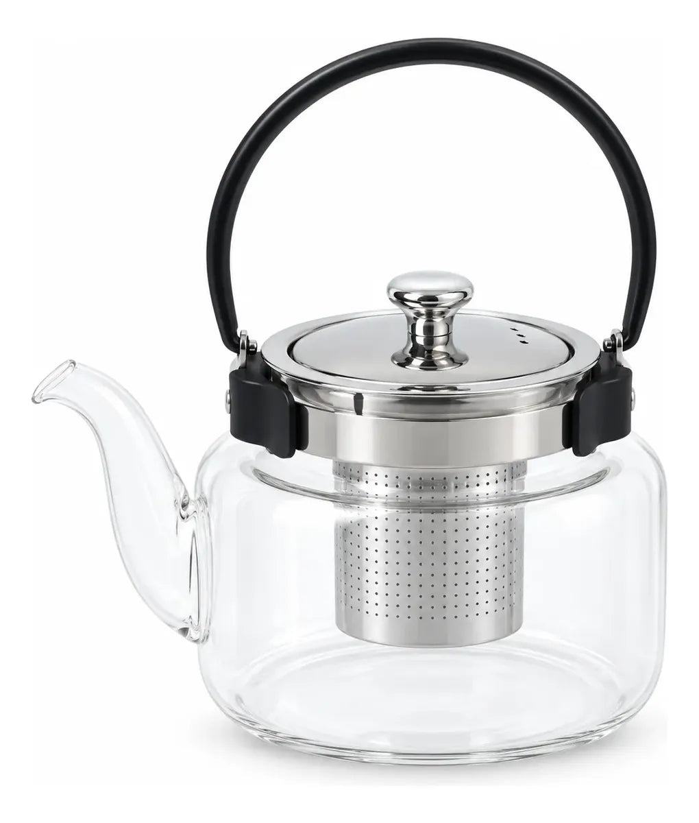 Tetera De Vidrio Con Filtro Infusor 1,2 L Para Té