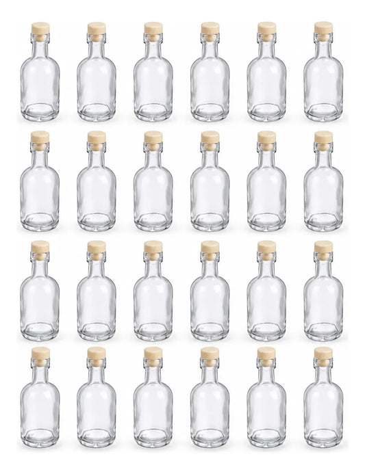 Pack 24 Frascos Botellas De Vidrio 50 Ml Con Tapón