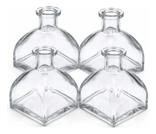 Pack 4 Frascos De Vidrio 150 Ml Tipo Mongol Para Difusor