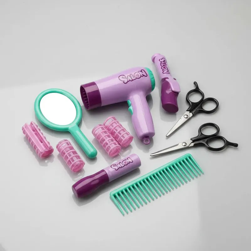 Set De Peluquería Infantil Con Accesorios Para Niñas