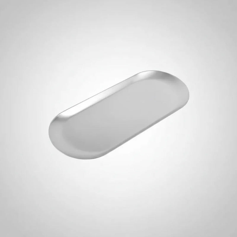 Pack 2 Bandeja Ovalada Acero 22.5cm Acero Inoxidable
