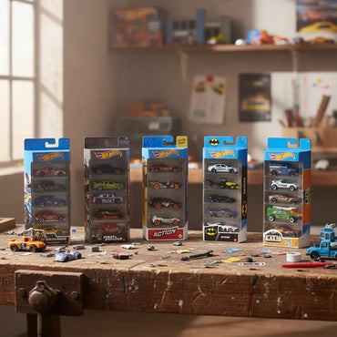 Pack De 5 Carrinhos Hot Wheels 1:64 Miniatura Mattel Sortido