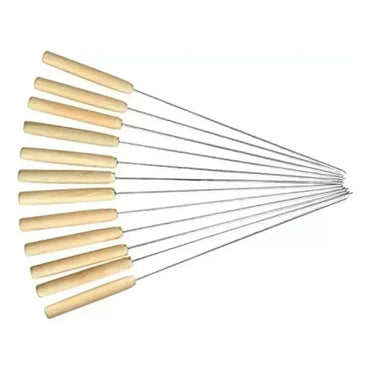 Set de 12 Brochetas para Anticuchos Marrón Claro - imagen 2