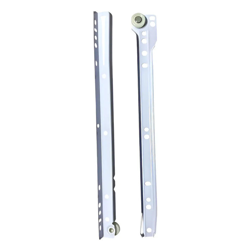 Pack 2 Corredera O Riel Blanco Para Cajón 35 Cm Blanco