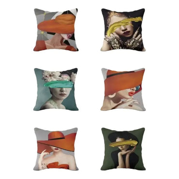 Pack X6 Fundas de Cojines 45x45 Cm, Multicolor Modelo - imagen 2