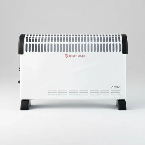 Convector Eléctrico Nex 1800w Con Timer Y Termostato Blanco Blanco