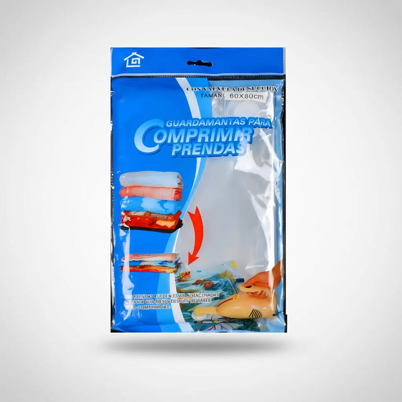 Pack 3 Bolsas 80x60 Al Vacio Comprimir Ropa Ahorra Espacio