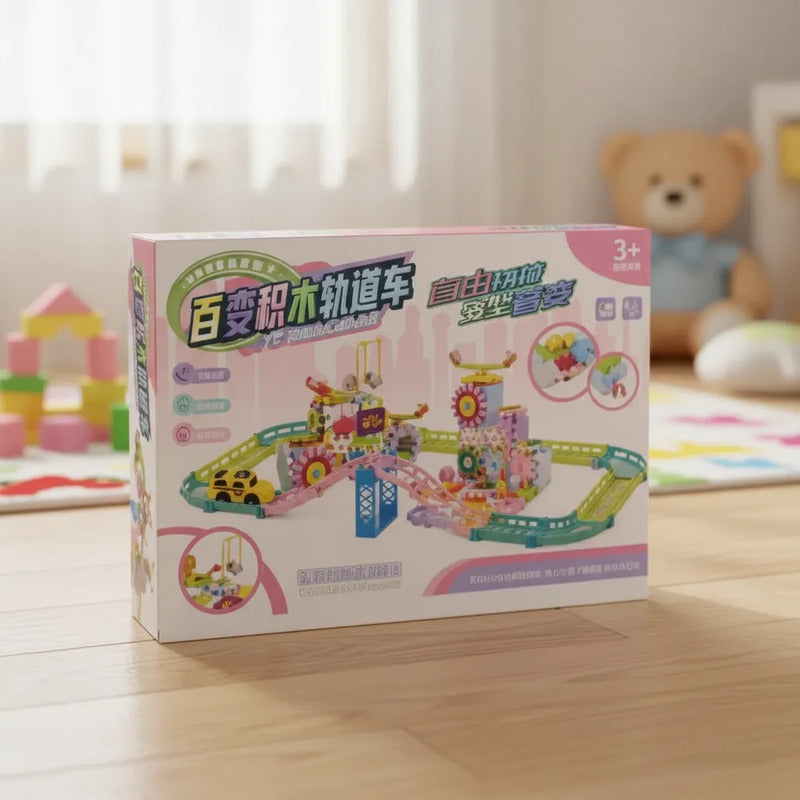 Juego Construcción Engranajes Giratorios Infantil
