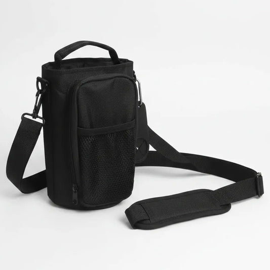 Bolso Magnético para Gimnasio Porta Botella y Celular Negro