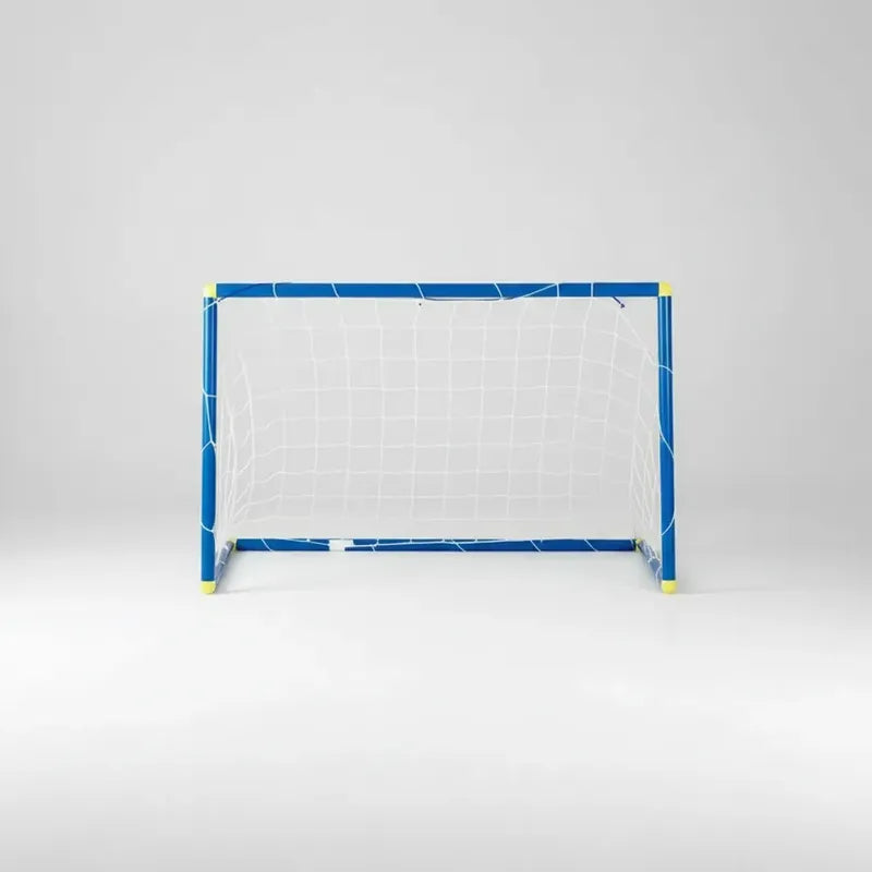 Arco De Fútbol Infantil Con Red Entrenamiento Para Niños Azul