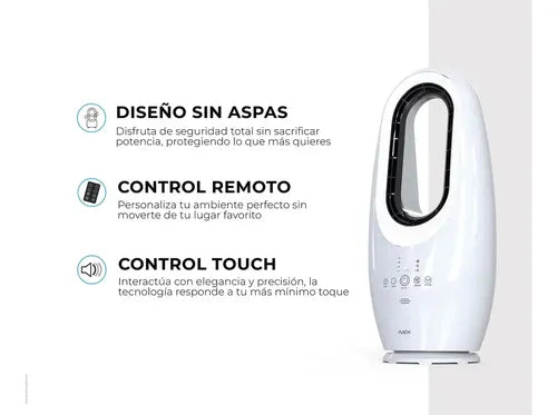 Ventilador Sin Aspas 40w Blanco 58 Cm 60 Blanco No Aplica 0