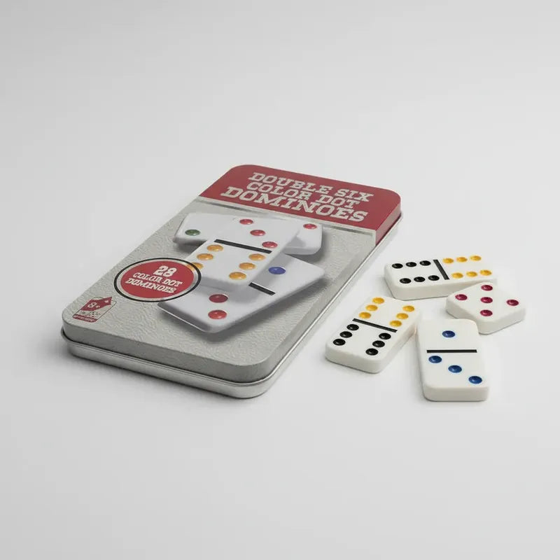 Juego De Domino 28 Piezas En Caja Metalica