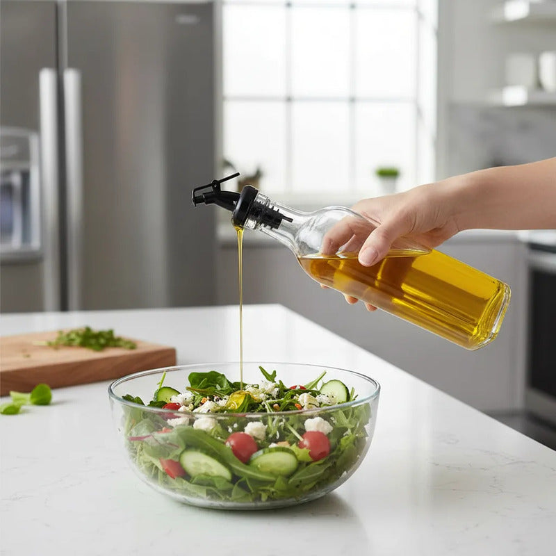 Dispensador De Aceite Botella De Vidrio