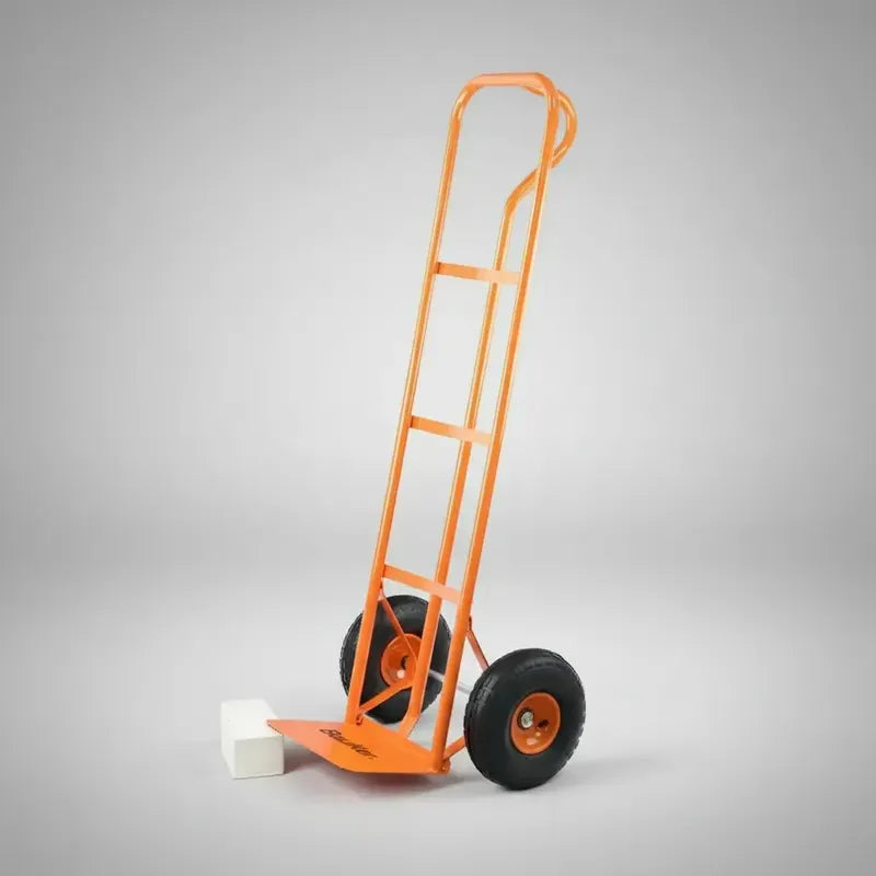 Carro De Mano Bauker 29t6425 Acero 250 Kg Ruedas Goma Naranja Naranja Claro