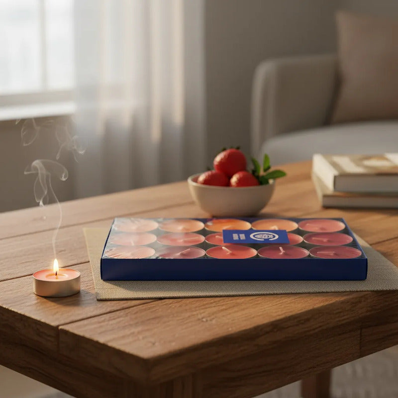 Set De 30 Velas Tealight Aromáticas,ambientes Con Encanto