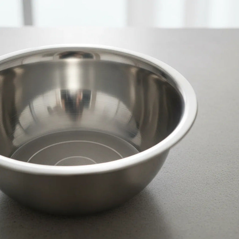 Bowl Acero Inoxidable Ensaladas Cocina Reposteria 50cm Plateado