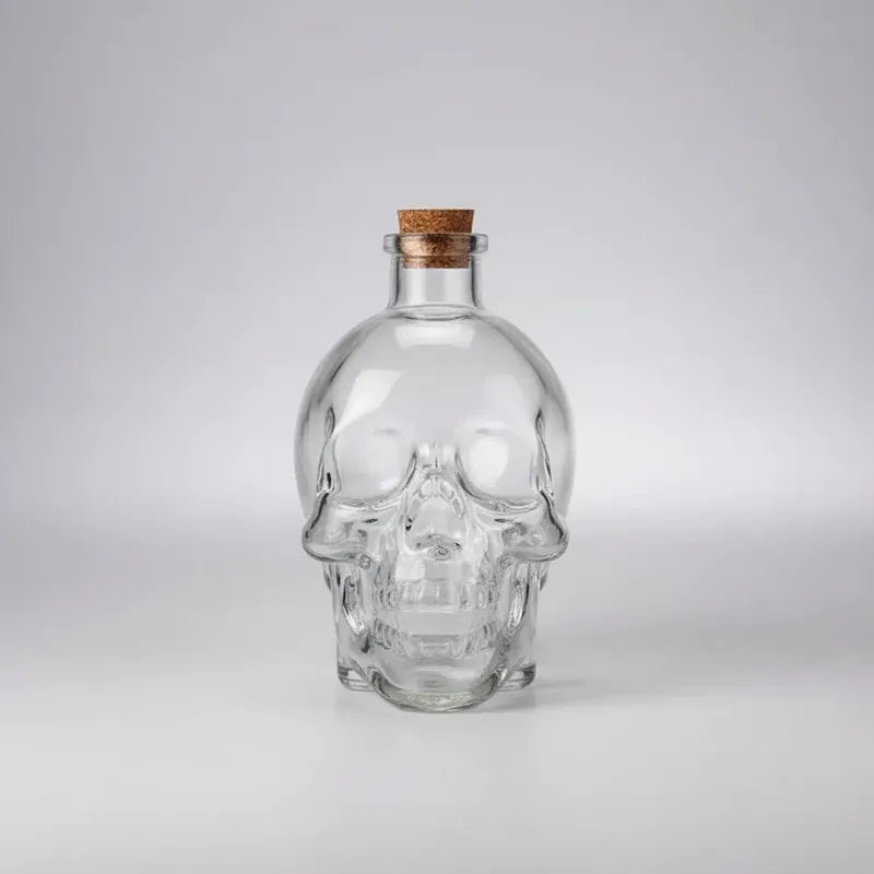 Pack 12 Botellas 180ml Diseño Calavera Generico Vidrio