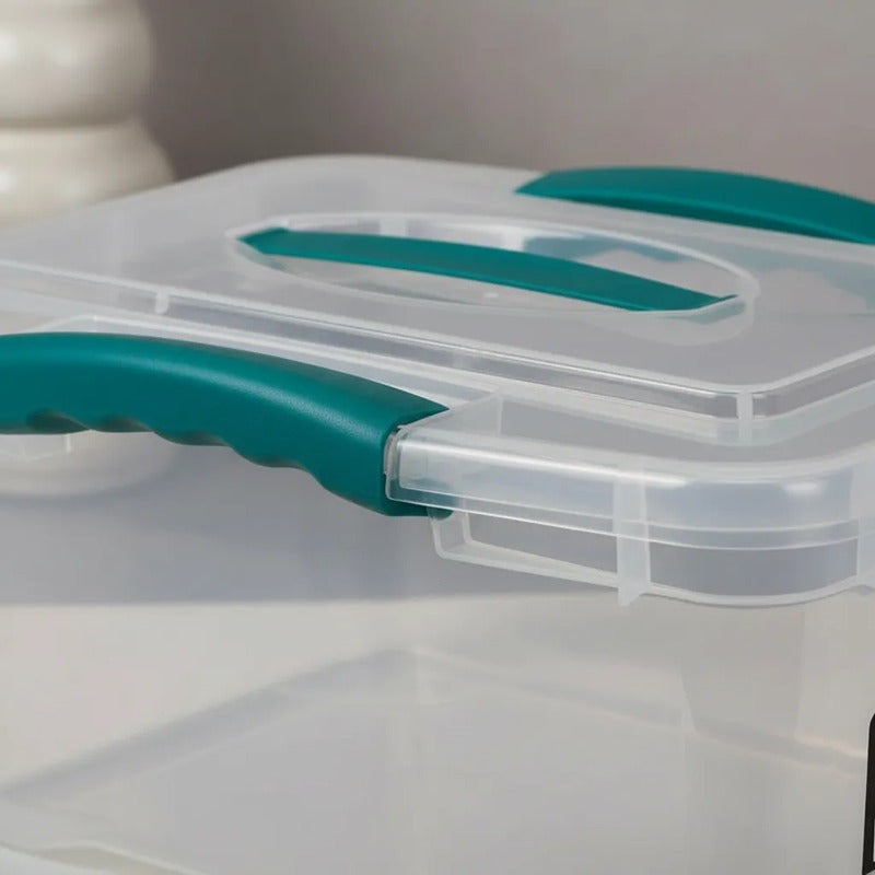 Caja Organizadora De 6 Litros Con Tapa Transparente