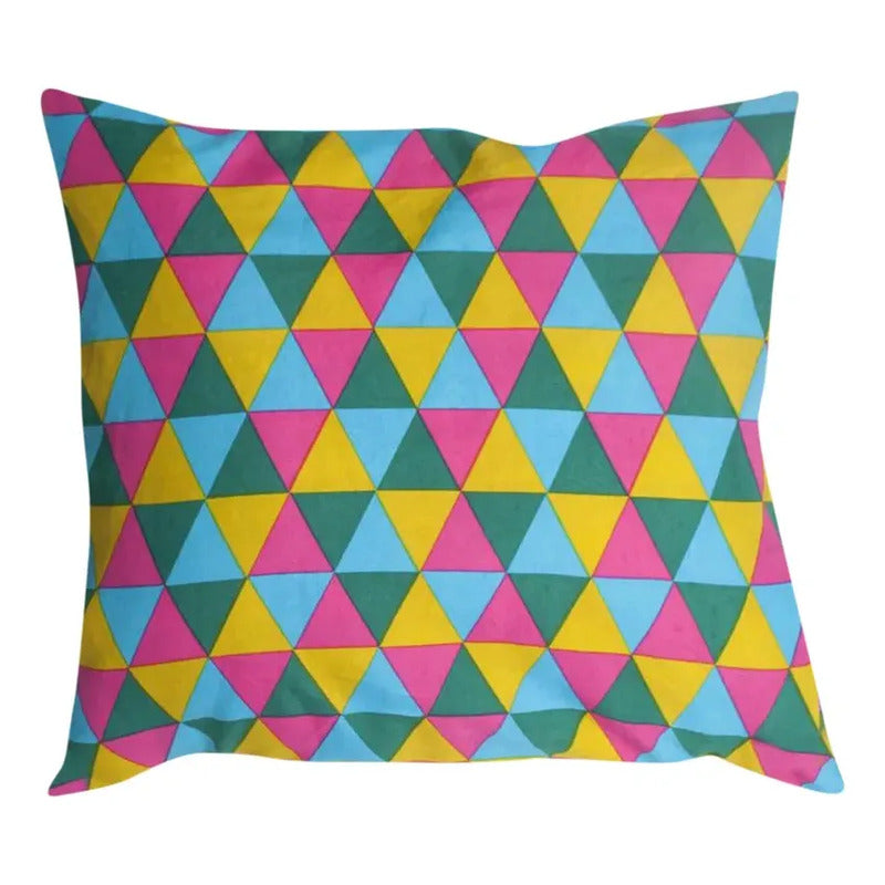 Pack 2 Cojines 40x40 Cm Diseño Colores Surtidos Variado Geométrico