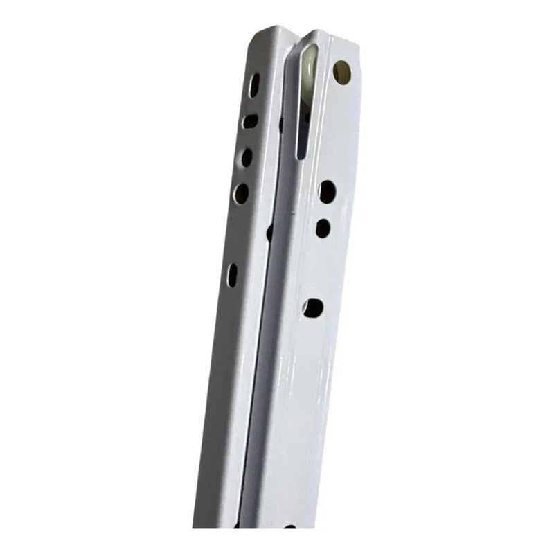 Pack 2 Corredera O Riel Blanco Para Cajón 45 Cm Blanco