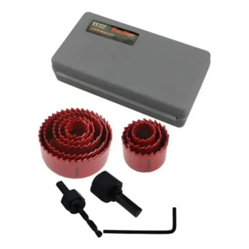 Set Sierras Copas 11 Piezas Bauker