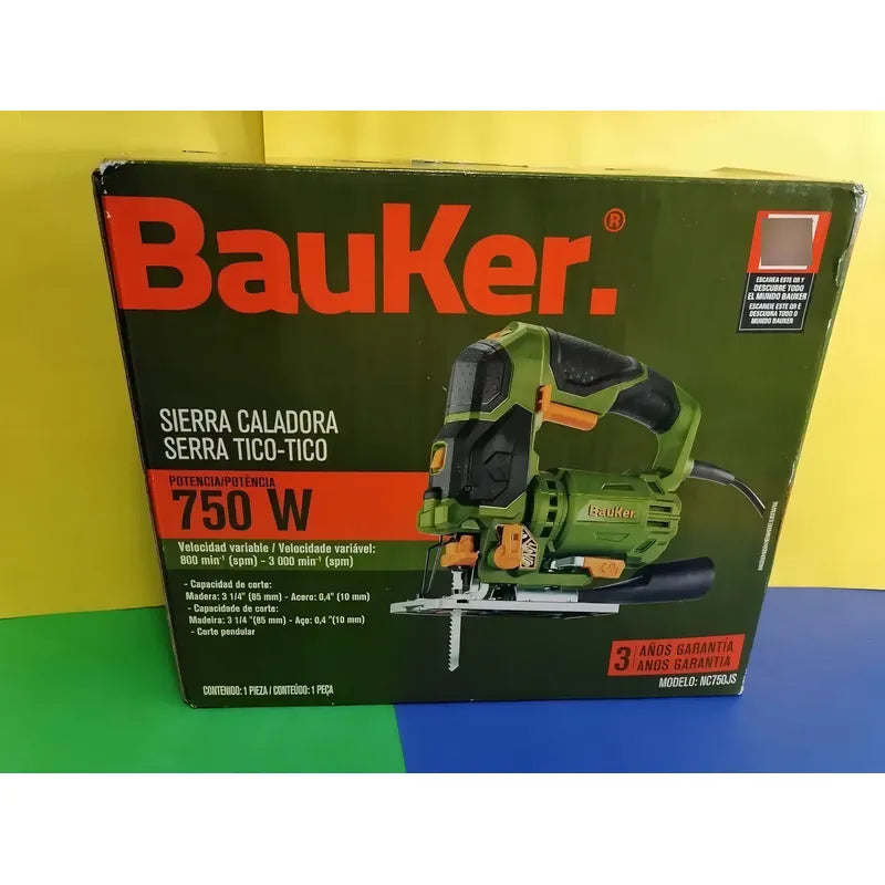 Sierra Caladora Bauker 750w