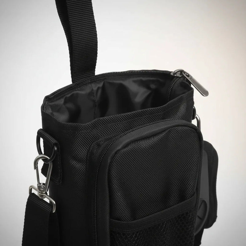 Bolso Magnético Para Gimnasio Porta Botella Y Celular Negro