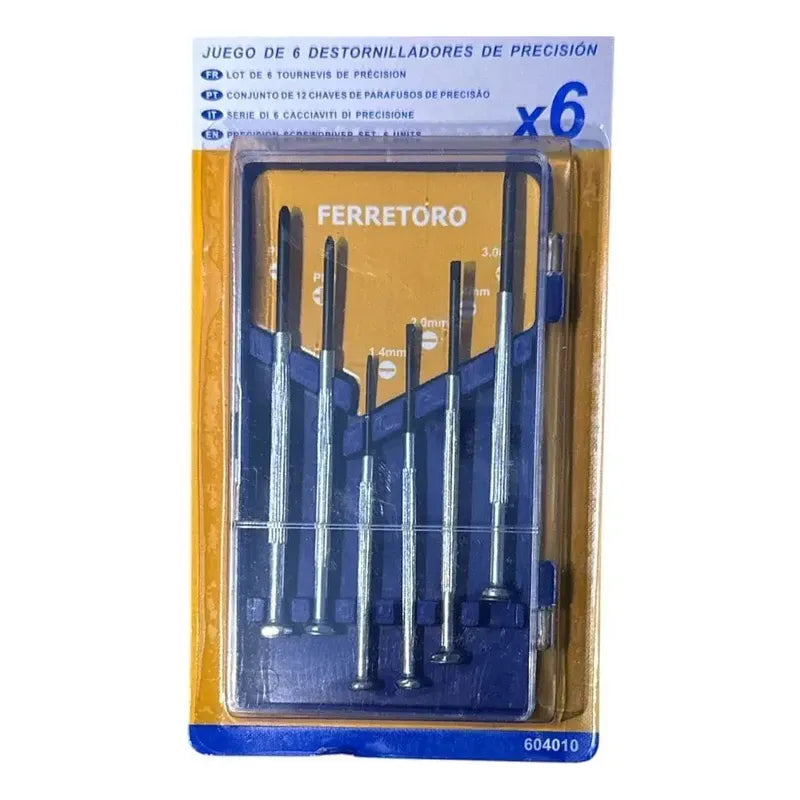 Juego De Destornilladores Precision De 6 Piezas