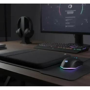 Kit de Funda + Mouse Gamer con Luces Led Color Negro Negro - imagen 2