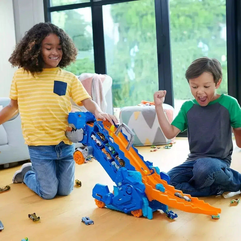 Camión Transportador Multicolor T-rex Ultimate Hot Wheels City Mattel
