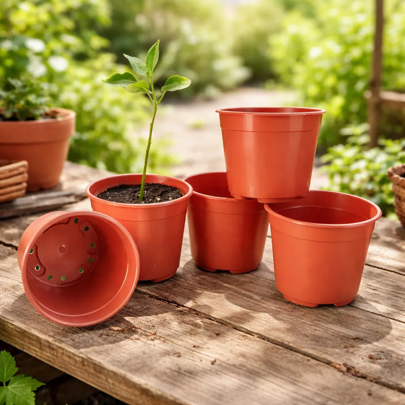Macetas Plástico Duro 32x26 Cm Vivero N32 Terracota