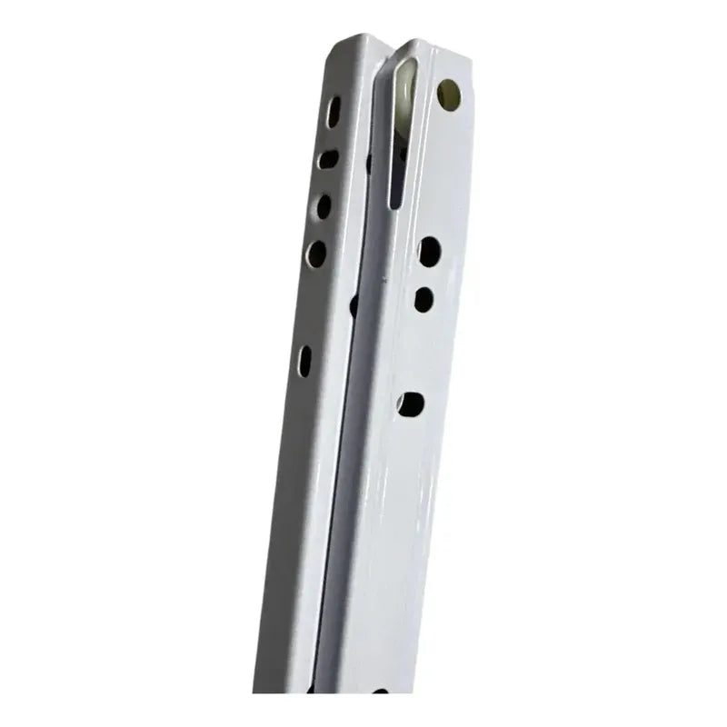 Pack 2 Corredera O Riel Blanco Para Cajón 55 Cm Blanco