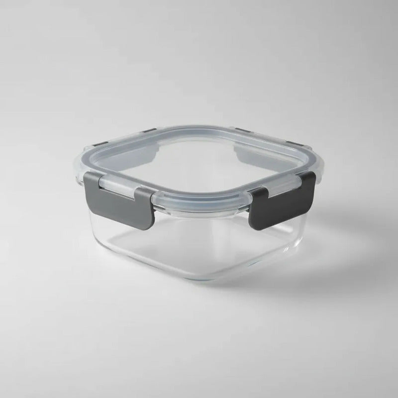 Pack De 3 Tupper Hermético Vidrio 520ml Vidrio