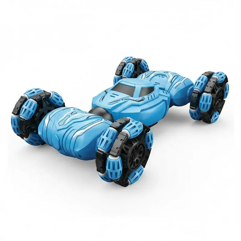 Auto Control Remoto De Acrobacias Para Niño Azul Acero
