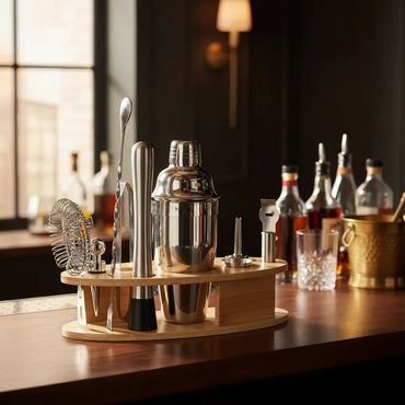 Coctelera Bartender Acero Inoxidable Profesional 550ml Acero Inoxidable/madera