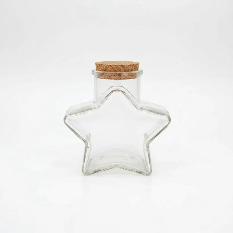 Pack 20 Botella Estrella 80cm, Cierre Seguro Transparente