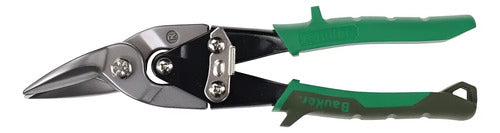 Tijera Bauker 10 Acero Corte Recto Hojalatero Color Verde