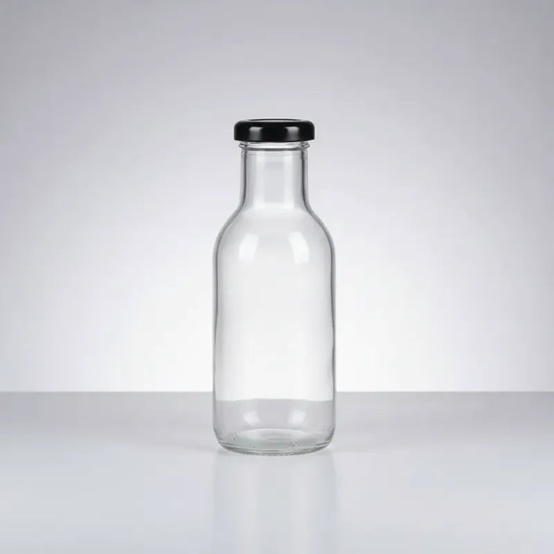 Pack 6 Frascos De Vidrio Para Jugos 250ml Vidrio