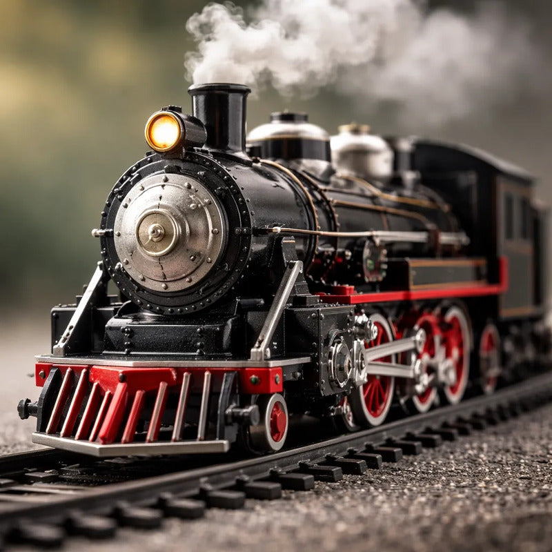 Tren Clásico Realista Con Vapor Luces Y Sonidos