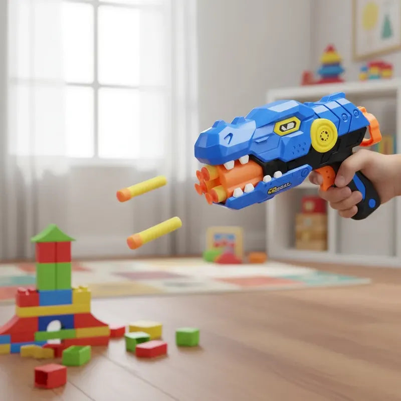 Pistola Lanza Dardos X6 Azul Azul