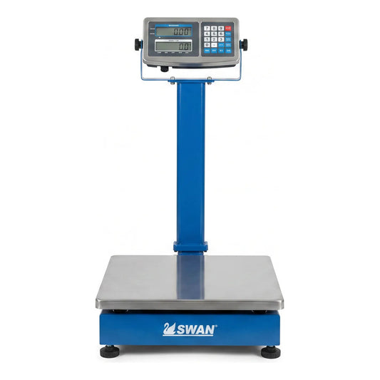 Báscula Eléctrica de Plataforma - Capacidad de 300 Kg Azul