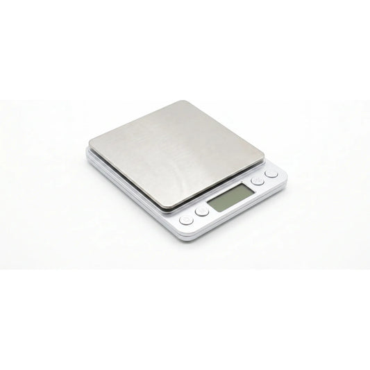 Balanza Digital Gramera 2 Kg Alta Precision Plata / Blanco 2 Kg