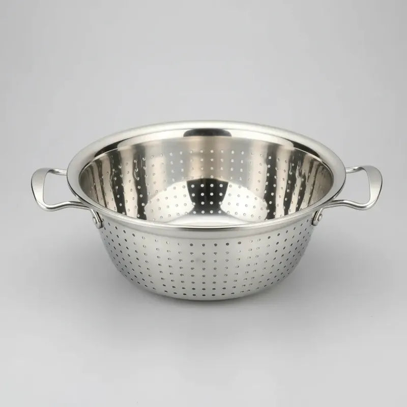 Colador Acero Inoxidable 34cm Verduras Fideos Cocina Acero Inoxidable