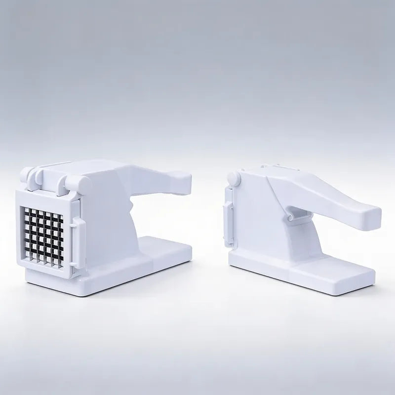 Cortador Picador De Papas Fritas Material Acero Inoxidable Blanco