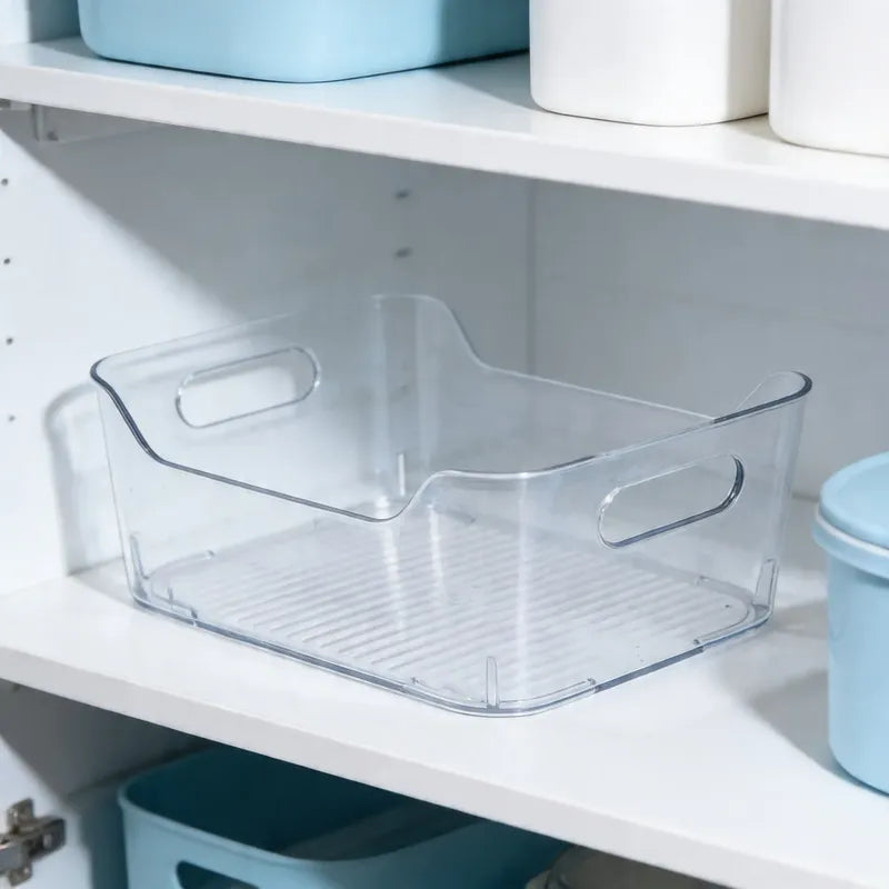 Caja Organizadora Refrigerador 30 Cm Transparente Contenedor Transparente