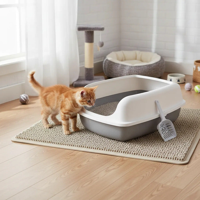 Arenero Grande Gato Xl Bandeja Sanitaria 56x42 Antiderrame