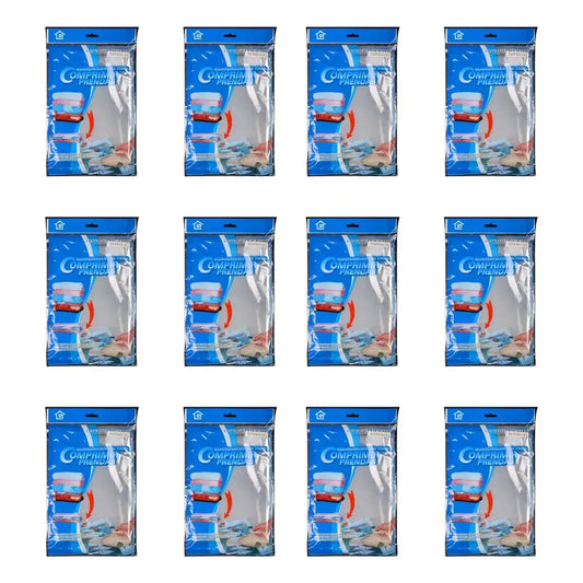 Pack 12 Bolsas 50x60 Al Vacio Comprimir Ropa Ahorra Espacio