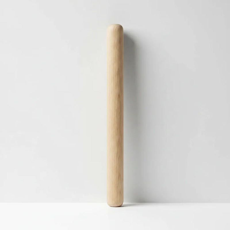 Rodillo De Madera Para Masas De Pizza O Pan 50cm Madera