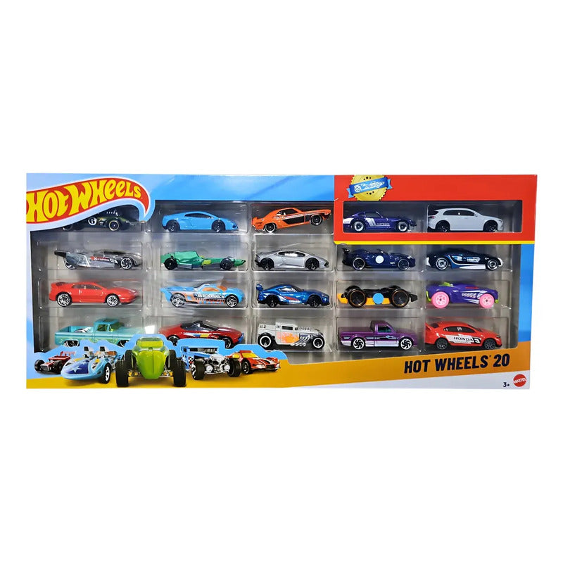 Hot Wheels Pack De 20 Autos Coleccionables 1:64 Vario